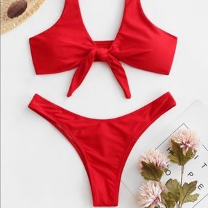 NEW Zaful Red Bikini Bottoms